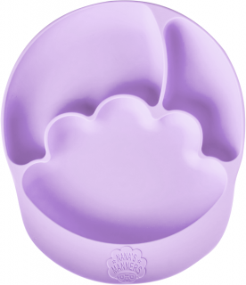 Nana's Talerz silikonowy z przyssawką - purple