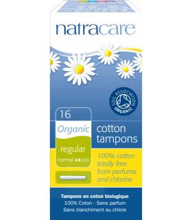 Natracare - Tampony hig bez chloru Regular z aplikatorem 16 Szt