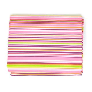 Smart – ręcznik plażowy z mikrofibry - różowy w paski 175x85cm