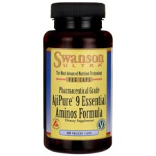 AjiPure 9 Essential Aminos Formula (kompleks 9 aminokwasów) 60kaps. SWANSON
