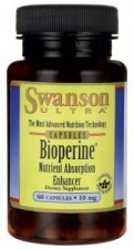 Bioperine (Bioperyna) 95% PIPERYNA 10mg 60kaps. SWANSON