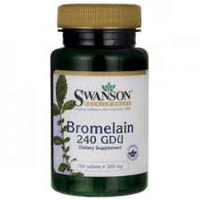 Bromelain (Bromelina) TRAWIENIE 200mg 100tab. SWANSON