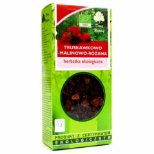 Herbatka Truskawkowo-malinowo-różana BIO 100g DARY NATURY