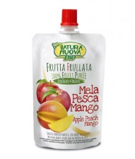 Mus (przecier) dla dzieci jabłkowy z mango i brzoskwinią BIO 100g NATURA NUOVA