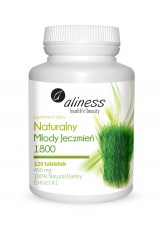 Naturalny młody jęczmień 1800, 120 tabl. ALINESS