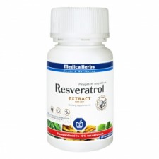 RESVERATROL 500mg resweratrol 120k Extract 20:1 Medica Herbs