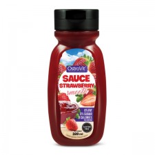 Sauce Strawberry Smooth ZERO CALORIES (Sos Truskawkowy ZERO KALORII) 320ml OSTROVIT