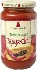 Sos pomidorowy PAPAYA-CHILI (pikantny) bezglutenowy BIO 350g ZWERGENWIESE
