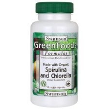 Spirulina  Chlorella organiczne 90kaps SWANSON