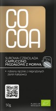 Surowa czekolada Cappuccino Migdałowe z Morwą BIO 50g COCOA