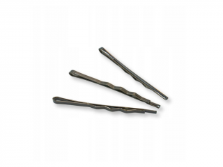 Wsuwki szerokie karbowane brązowe 6 cm 36 szt