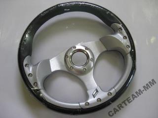 KIEROWNICA SPORTOWA REV BLACK-SILVER 320mm