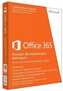 Microsoft Office 365 Home Premium Polish, 1 Year Subscription - Box