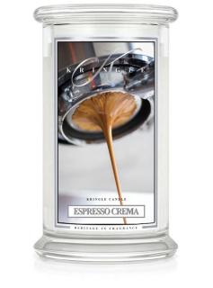 ESPRESSO CREMA wieca zapachowa Kringle Candle Kremowe espresso duży 2 knoty słoik 22oz, 623g,