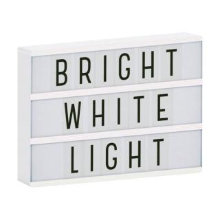 A Little Lovely Company lampa LED duża z naklejkami Lightbox A4 White Mimisia.pl