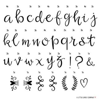 A Little Lovely Company - Litery do Lightboxa zestaw Script Mimisia.pl
