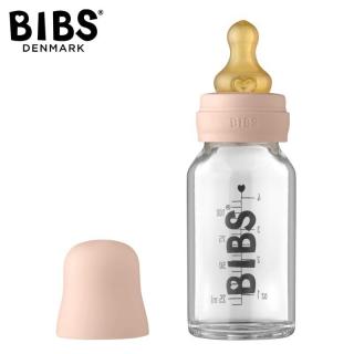 BIBS BABY GLASS BOTTLE BLUSH Antykolkowa Butelka Szklana dla Noworodków 110 ml Mimisia.pl