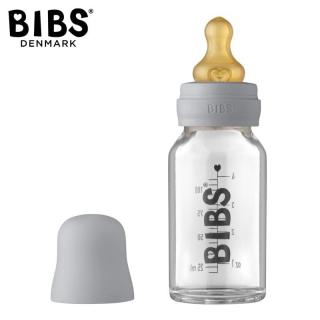 BIBS BABY GLASS BOTTLE CLOUD Antykolkowa Butelka Szklana dla Noworodków 110 ml Mimisia.pl