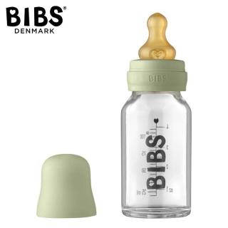 BIBS BABY GLASS BOTTLE SAGE Antykolkowa Butelka Szklana dla Noworodków 110 ml Mimisia.pl