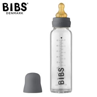 BIBS BUTELKA SZKLANA ze smoczkiem antykolkowym z kauczuku, pojemność 225 ml, IRON Mimisia.pl