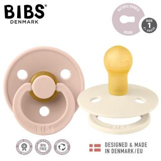 BIBS COLOUR 2-PACK BLUSH  IVORY S Smoczek uspokajający kauczuk Hevea Mimisia.pl