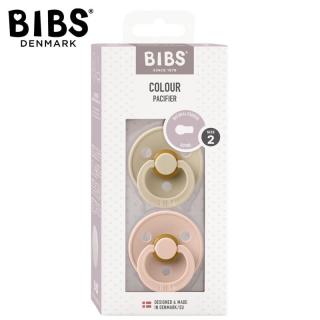 BIBS COLOUR 2-PACK BLUSH  VANILLA M Smoczek Uspokajający kauczuk Hevea Mimisia.pl