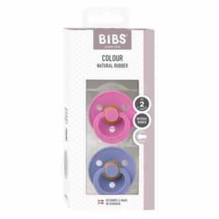 BIBS COLOUR 2-PACK BUBBLEGUM  PERI M Smoczek Uspokajający kauczuk Hevea Mimisia.pl