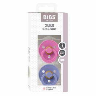 BIBS COLOUR 2-PACK BUBBLEGUM  PERI S Smoczek Uspokajający kauczuk Hevea Mimisia.pl