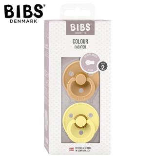BIBS COLOUR 2-PACK DESERT SAND  SUNSHINE M Smoczek Uspokajający kauczuk Hevea Mimisia.pl