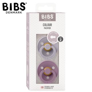 BIBS COLOUR 2-PACK FOSSIL GREY  MAUVE M Smoczek Uspokajający kauczuk Hevea Mimisia.pl