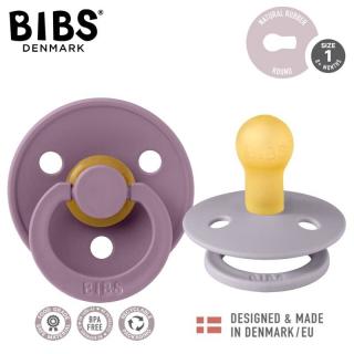 BIBS COLOUR 2-PACK FOSSIL GREY  MAUVE S Smoczek Uspokajający kauczuk Hevea Mimisia.pl