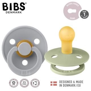 BIBS COLOUR 2-PACK SAGE  CLOUD S Smoczek Uspokajający kauczuk Hevea Mimisia.pl