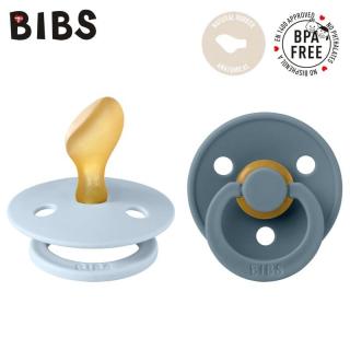 BIBS COLOUR ANATOMICAL 2-PACK BABY BLUE  PETROL M Smoczek ortodontyczny kauczuk Hevea Mimisia.pl