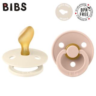 BIBS COLOUR ANATOMICAL 2-PACK IVORY  BLUSH M Smoczek ortodontyczny kauczuk Hevea Mimisia.pl