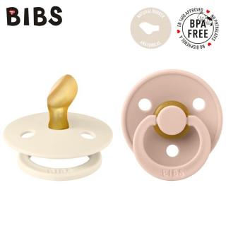 BIBS COLOUR ANATOMICAL 2-PACK IVORY  BLUSH S Smoczek ortodontyczny kauczuk Hevea Mimisia.pl