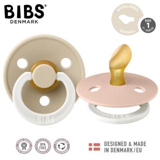 BIBS COLOUR ANATOMICAL 2-PACK NIGHT BLUSH  VANILLA S Smoczek Anatomiczny kauczuk Hevea Mimisia.pl