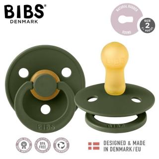 BIBS COLOUR GREEN HUNTER M Smoczek Uspokajający kauczuk Hevea Mimisia.pl