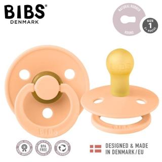 BIBS COLOUR PEACH SUNSET S Smoczek Uspokajający kauczuk Hevea Mimisia.pl