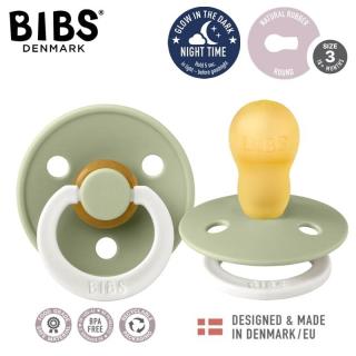 BIBS COLOUR SAGE NIGHT L Smoczek Uspokajający kauczuk Hevea Mimisia.pl