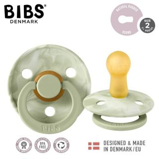 BIBS COLOUR TIE DYE 2-PACK SAGE IVORY  SAGE IVORY M Smoczek Uspokajający kauczuk Hevea Mimisia.pl