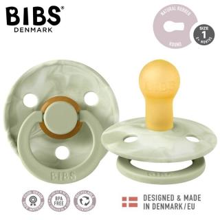 BIBS COLOUR TIE DYE 2-PACK SAGE IVORY  SAGE IVORY S Smoczek Uspokajający kauczuk Hevea Mimisia.pl