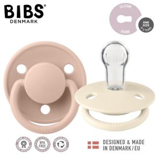 BIBS DE LUX 2-PACK IVORY  BLUSH Smoczek uspokajający silikonowy ONE SIZE Mimisia.pl