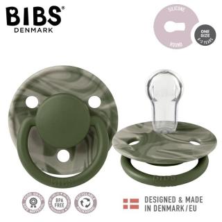 BIBS DE LUX TIE DYE CAMO GREEN HUNTER SAND Smoczek uspokajający silikonowy ONE SIZE Mimisia.pl