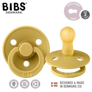 BIBS DUO COLOUR MUSTARD M Smoczek uspokajający kauczuk Hevea 2 szt Mimisia.pl