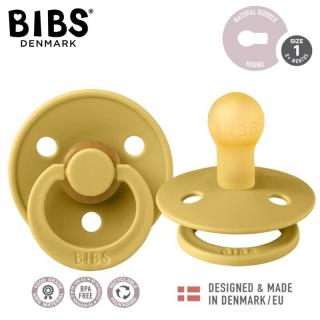 BIBS DUO COLOUR MUSTARD S Smoczek uspokajający kauczuk Hevea 2 szt Mimisia.pl