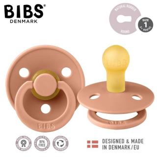 BIBS DUO COLOUR PEACH S Smoczek uspokajający kauczuk Hevea Mimisia.pl