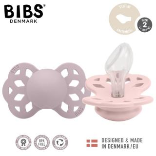 BIBS INFINITY ANATOMICAL 2-PACK BLOSSOM  DUSKY LILAC M Smoczek ortodontyczny silikonowy Mimisia.pl