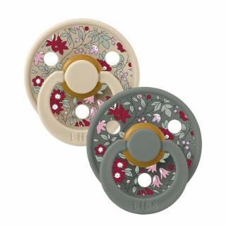 BIBS LIBERTY COLOUR 2-PACK CHAMOMILE LAWN PINE S Smoczek uspokajający kauczuk Hevea Mimisia.pl