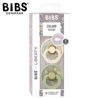 BIBS LIBERTY COLOUR 2-PACK ELOISE SAGE S Smoczek uspokajający kauczuk Hevea Mimisia.pl