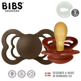 BIBS SUPREME 2-PACK RUST  MOCHA M Smoczek symetryczny kauczuk Hevea Mimisia.pl